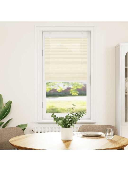Laskostettu blind cream 55x150 cm kankaan leveys 54,4 cm
