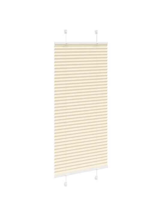 Laskostettu blind cream 55x150 cm kankaan leveys 54,4 cm