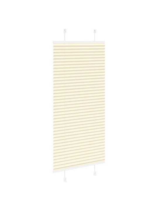 Laskostettu blind cream 55x150 cm kankaan leveys 54,4 cm