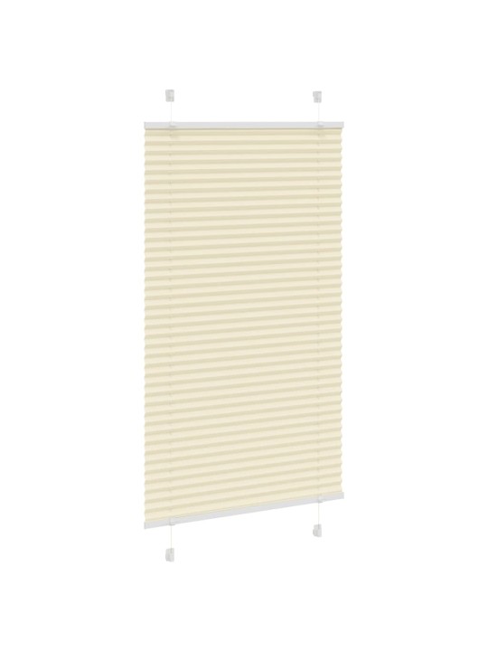 Laskostettu blind cream 75x150 cm kankaan leveys 74,4 cm