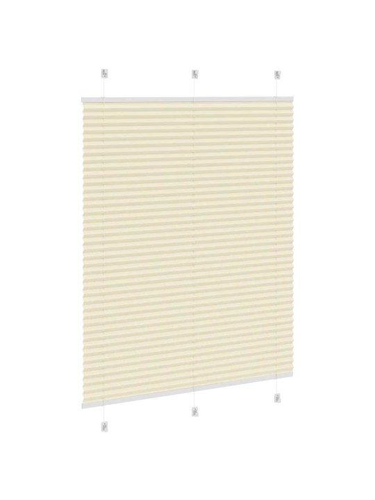 Laskostettu blind cream 105x150 cm kankaan leveys 104,4 cm