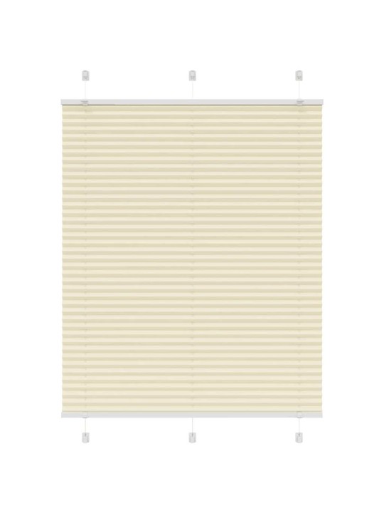 Laskostettu blind cream 110x150 cm kankaan leveys 109,4 cm