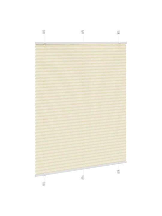 Laskostettu blind cream 110x150 cm kankaan leveys 109,4 cm