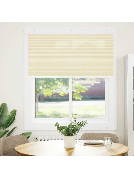 Laskostettu blind cream 115x150 cm kankaan leveys 114,4 cm