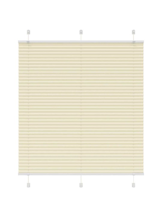 Laskostettu blind cream 120x150 cm kankaan leveys 119,4 cm