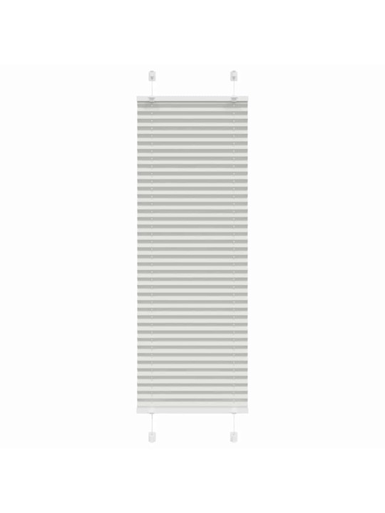Laskostettu blindit vaaleanharmaa 50x100 cm kankaan leveys