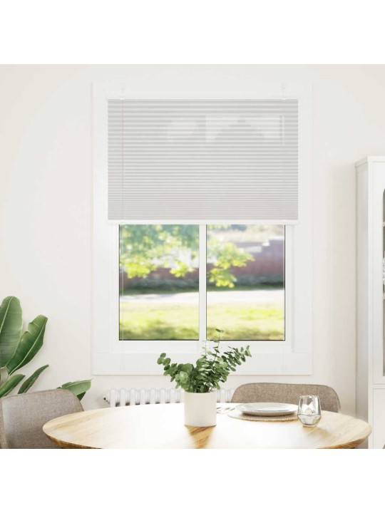 Laskostettu blindit vaaleanharmaa 100x100 cm kankaan leveys
