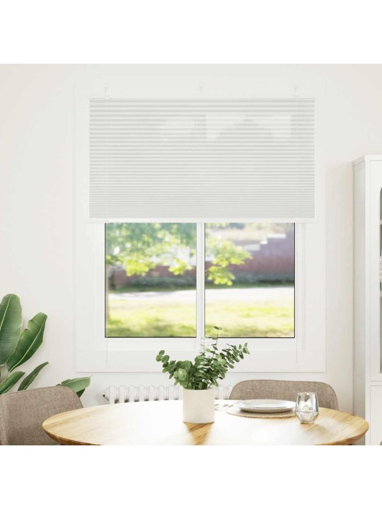 Laskostettu blindit vaaleanharmaa 105x150 cm kankaan leveys