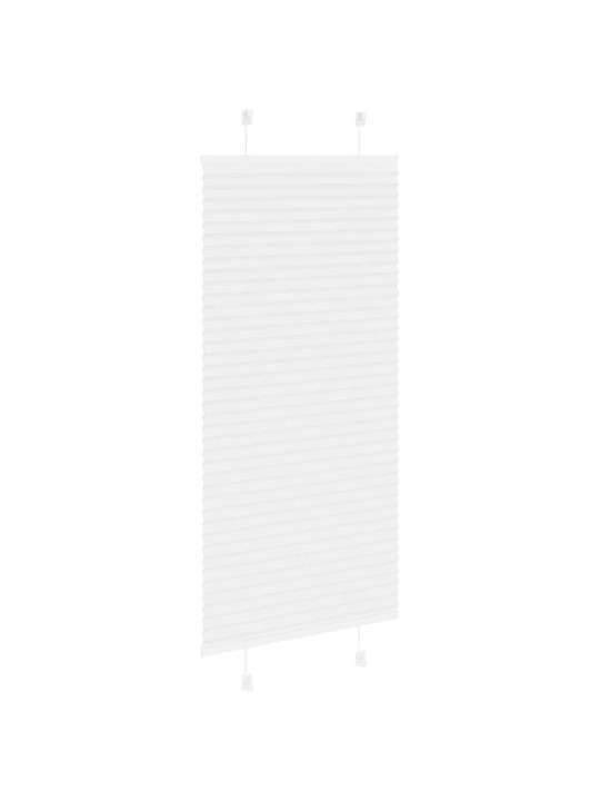 Laskostettu blind valkoinen 60x100 cm kankaan leveys 59,4 cm