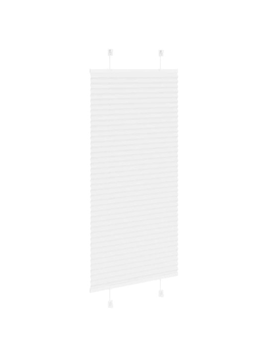 Laskostettu blind valkoinen 65x100 cm kankaan leveys 64,4 cm