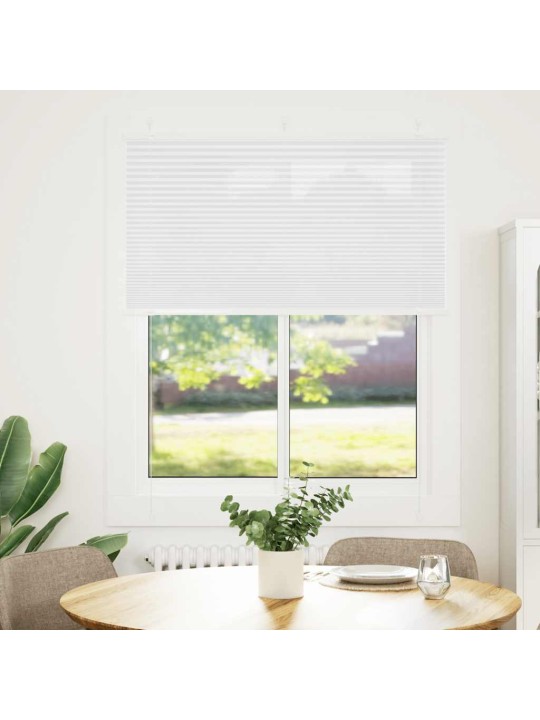 Laskostettu blind valkoinen 110x100 cm kankaan leveys 109,4 cm