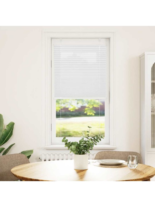 Laskostettu blind valkoinen 60x150 cm kankaan leveys 59,4 cm