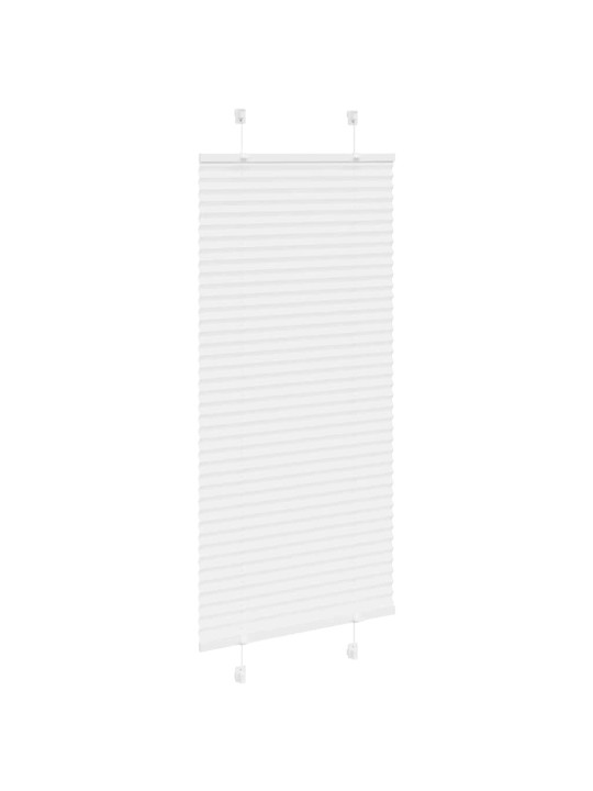 Laskostettu blind valkoinen 65x150 cm kankaan leveys 64,4 cm