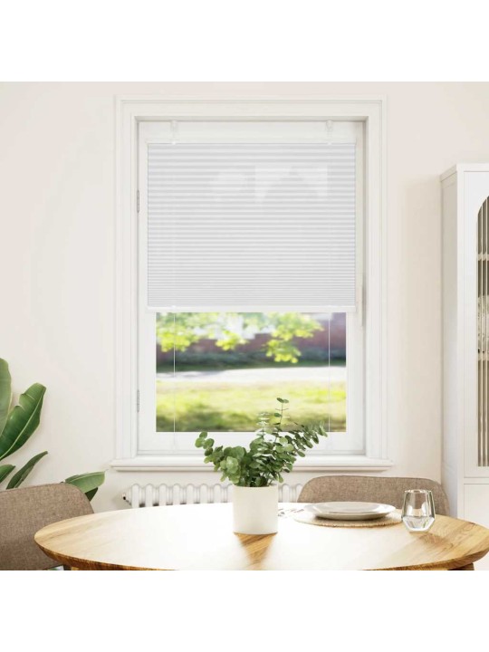 Laskostettu blind valkoinen 70x150 cm kankaan leveys 69,4 cm