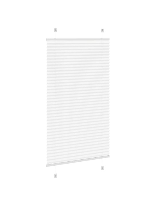 Laskostettu blind valkoinen 70x150 cm kankaan leveys 69,4 cm