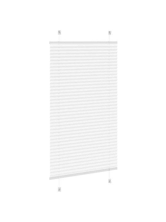 Laskostettu blind valkoinen 80x150 cm kankaan leveys 79,4 cm
