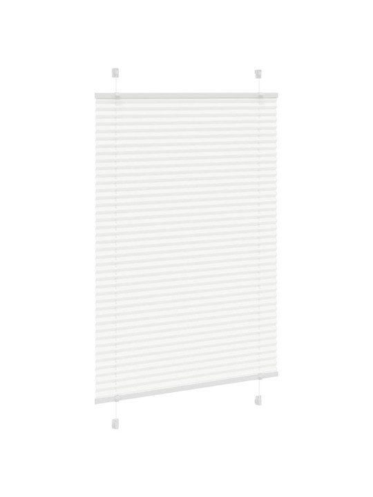 Laskostettu blind valkoinen 85x150 cm kankaan leveys 84,4 cm
