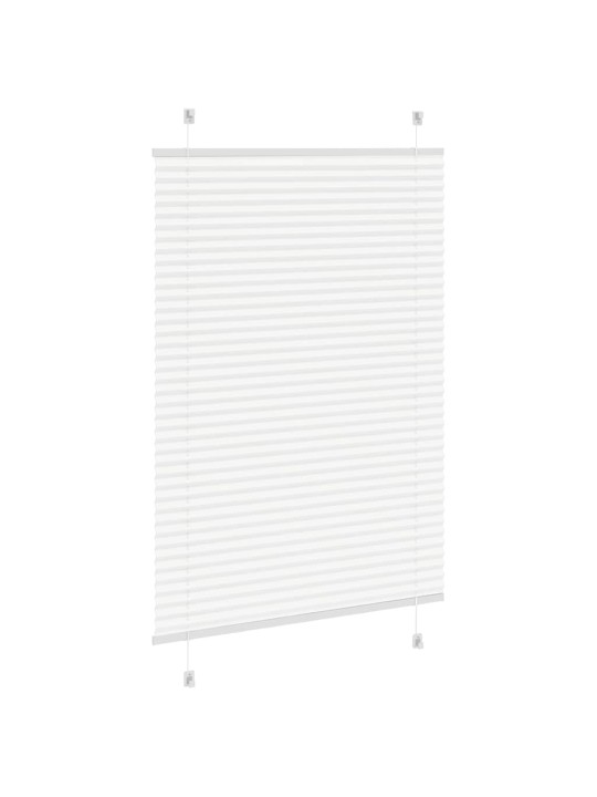 Laskostettu blind valkoinen 85x150 cm kankaan leveys 84,4 cm