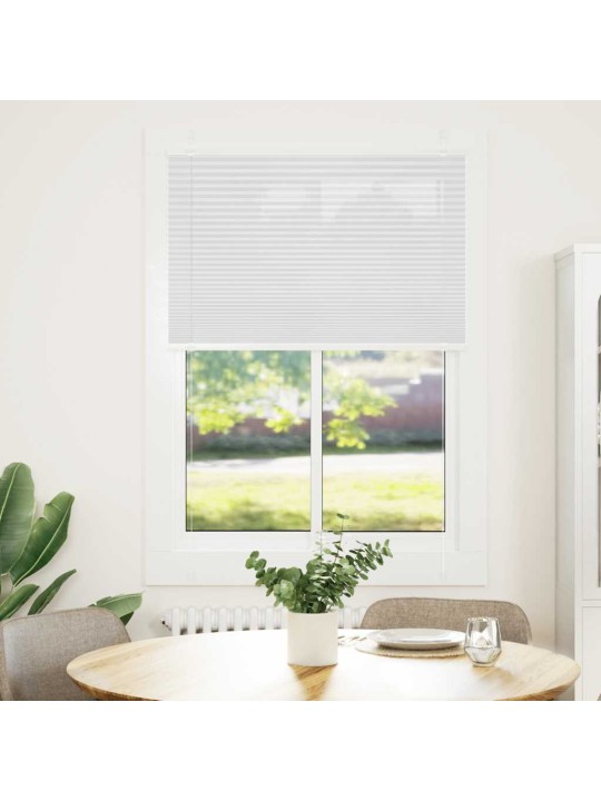 Laskostettu blind valkoinen 95x150 cm kankaan leveys 94,4 cm