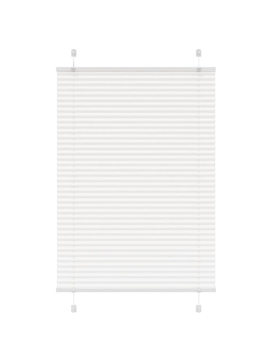 Laskostettu blind valkoinen 100x150 cm kankaan leveys 99,4 cm