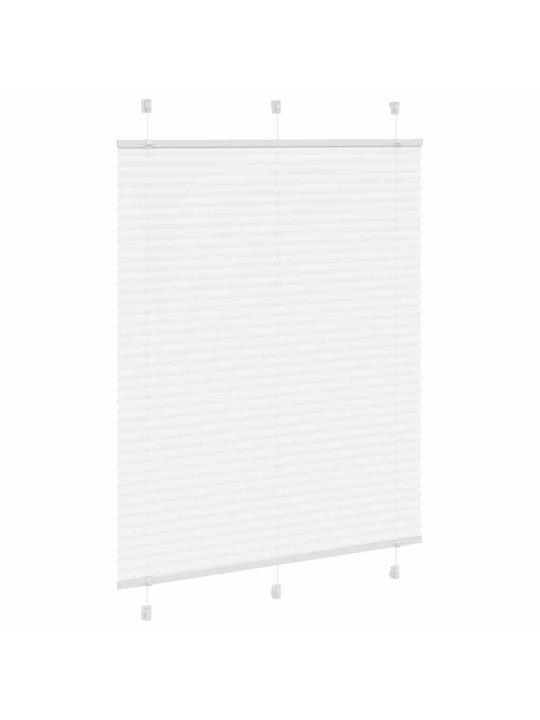 Laskostettu blind valkoinen 110x150 cm kankaan leveys 109,4 cm
