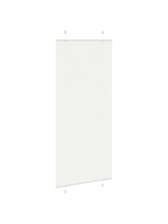 Laskostettu blind valkoinen 95x200 cm kankaan leveys 94,4 cm