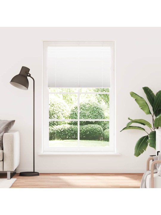 Laskostettu blind valkoinen 120x200 cm kankaan leveys 119,4 cm