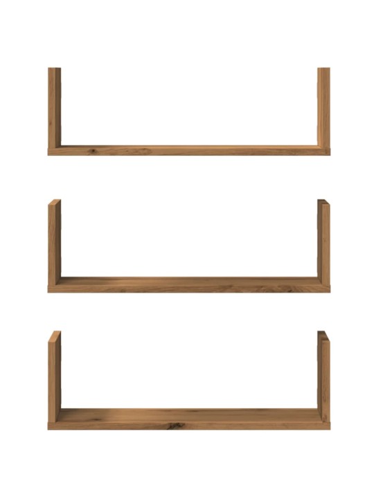 Kasvitelineet 3 kpl artesaani tammi 58x18x18 cm tekninen puu