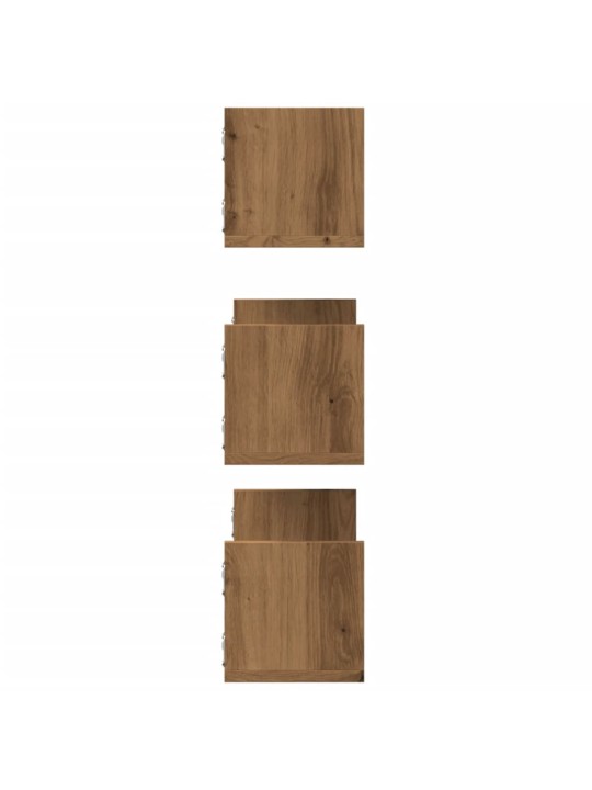 Kasvitelineet 3 kpl artesaani tammi 58x18x18 cm tekninen puu