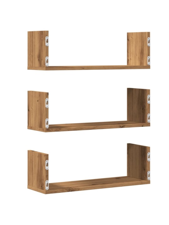 Kasvitelineet 3 kpl artesaani tammi 58x18x18 cm tekninen puu