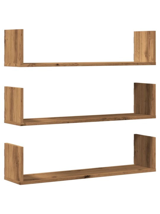 Kasvitelineet 3 kpl artesaani tammi 80x18x18 cm tekninen puu