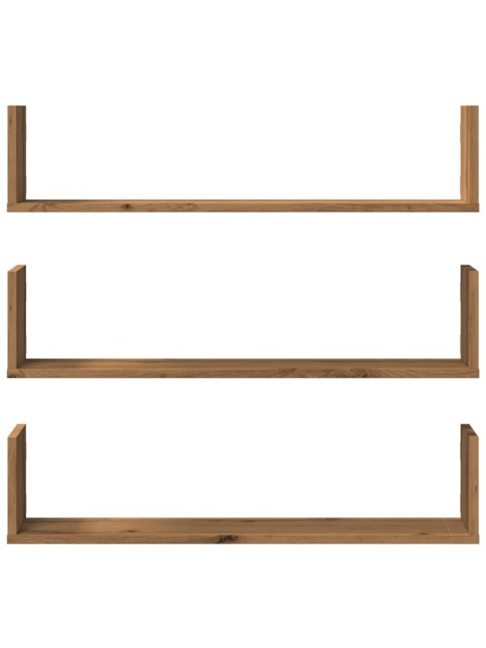 Kasvitelineet 3 kpl artesaani tammi 80x18x18 cm tekninen puu