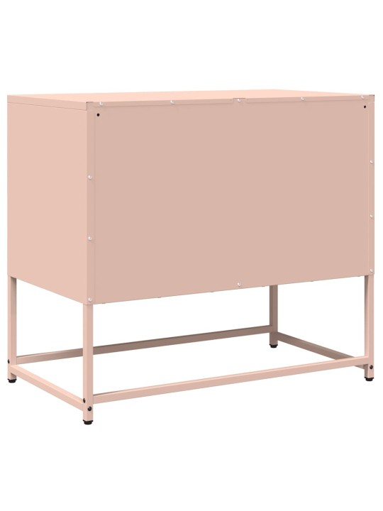 Tv kaappi pinkki 68x39x60,5 cm kylmävalssattu teräs