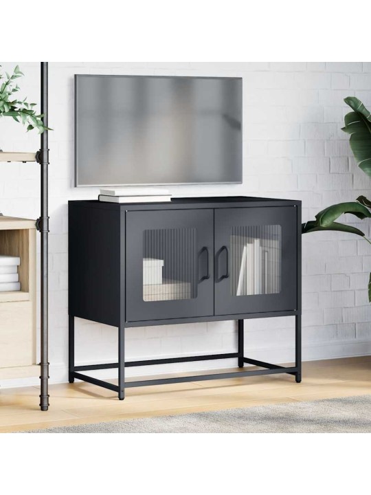 Tv kaappi antrasiitti 68x39x60,5 cm kylmävalssattu teräs