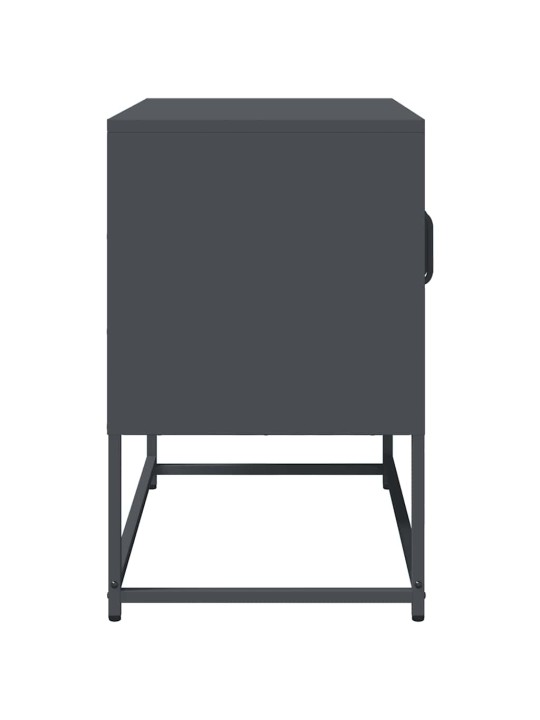 Tv kaappi antrasiitti 68x39x60,5 cm kylmävalssattu teräs