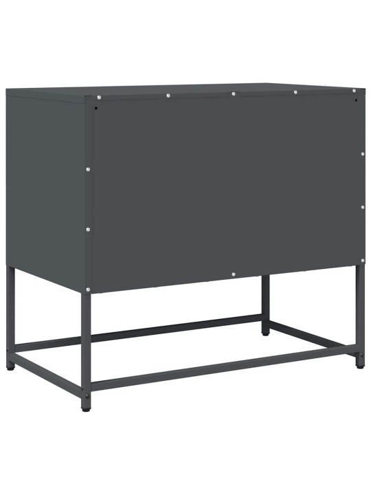 Tv kaappi antrasiitti 68x39x60,5 cm kylmävalssattu teräs