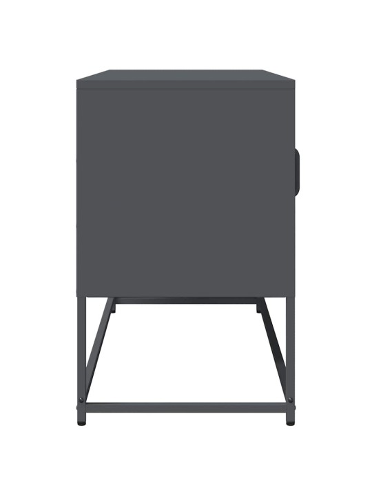 Tv kaappi antrasiitti 100,5x39x60,5 cm kylmävalssattu teräs