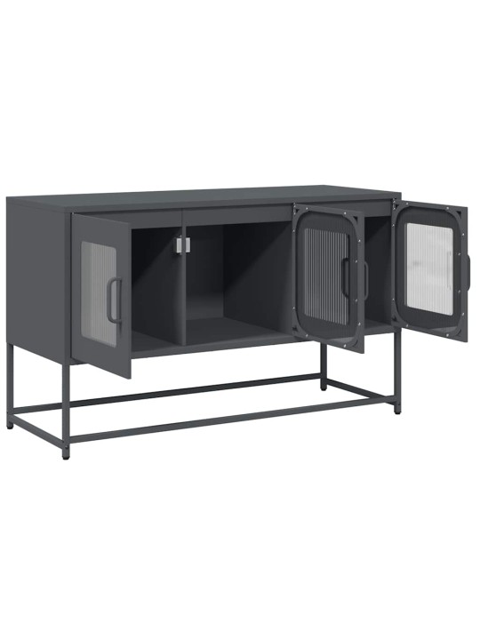 Tv kaappi antrasiitti 100,5x39x60,5 cm kylmävalssattu teräs