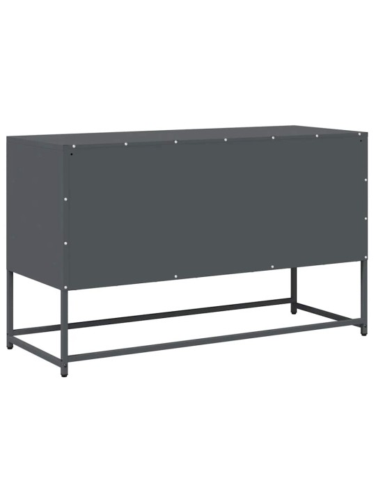 Tv kaappi antrasiitti 100,5x39x60,5 cm kylmävalssattu teräs