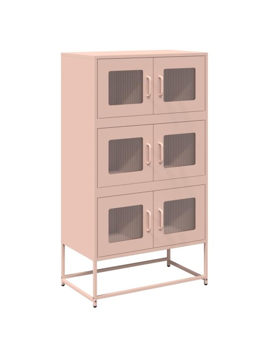 Highboard pinkki 68x39x123 cm teräs