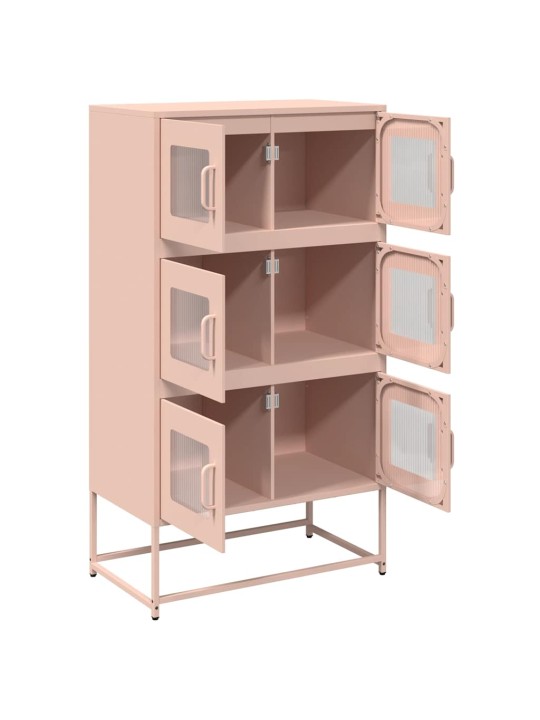 Highboard pinkki 68x39x123 cm teräs