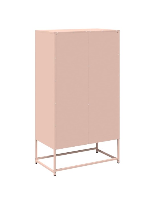 Highboard pinkki 68x39x123 cm teräs