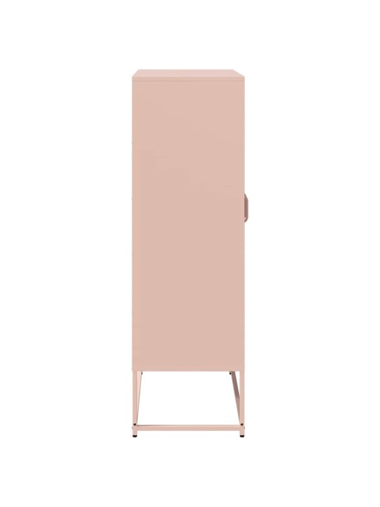 Highboard pinkki 68x39x123 cm teräs