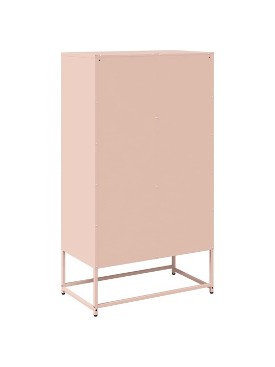 Highboard pinkki 68x39x123 cm teräs
