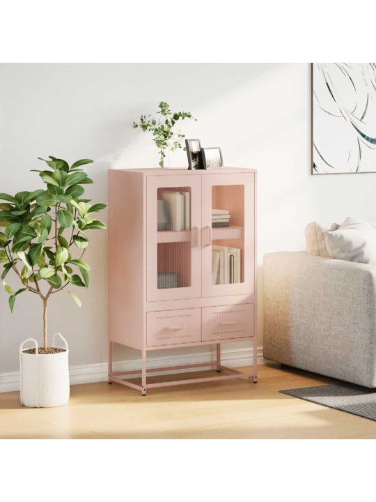 Kaappi pinkki 68x39x111,5 cm teräs