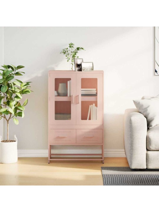 Kaappi pinkki 68x39x111,5 cm teräs