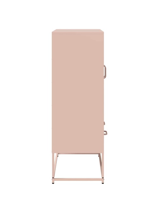 Kaappi pinkki 68x39x111,5 cm teräs