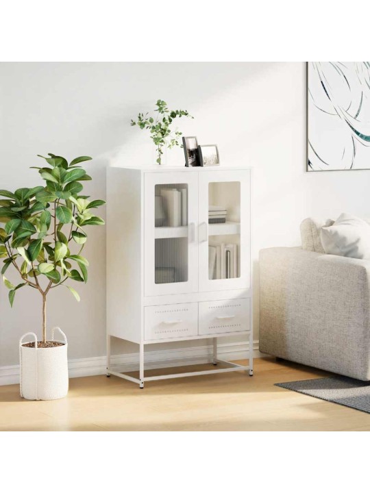 Kaappi valkoinen 68x39x111,5 cm teräs