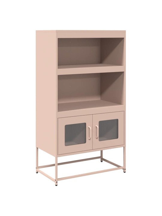 Highboard pinkki 68x39x123 cm teräs
