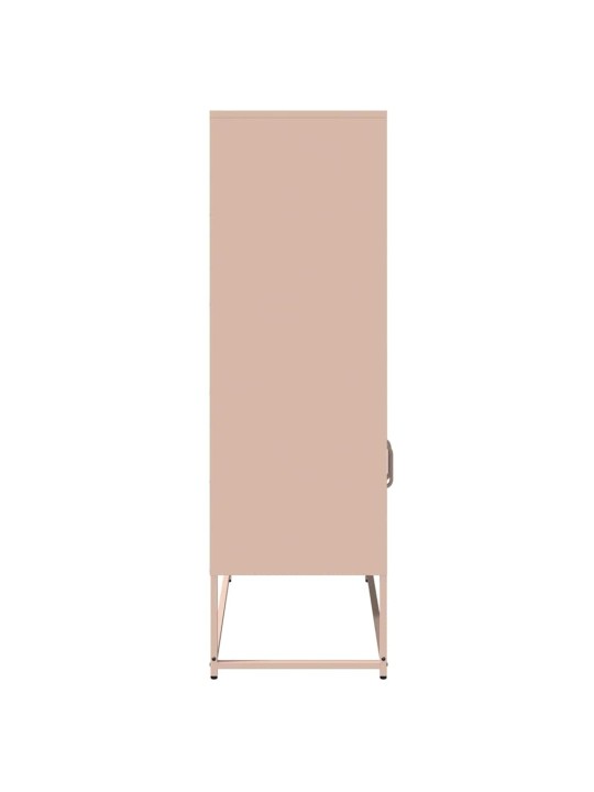 Highboard pinkki 68x39x123 cm teräs